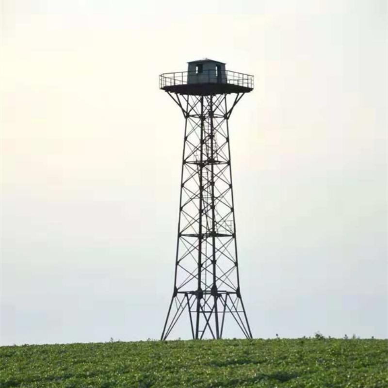 Customized 4-Legged Galvanized Steel Observation Guard Tower