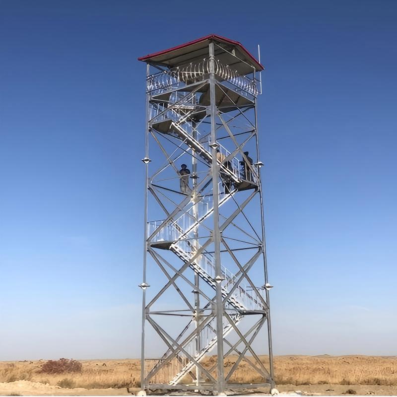 Galvanized Steel 15m 20m 25m Observation Guard Tower
