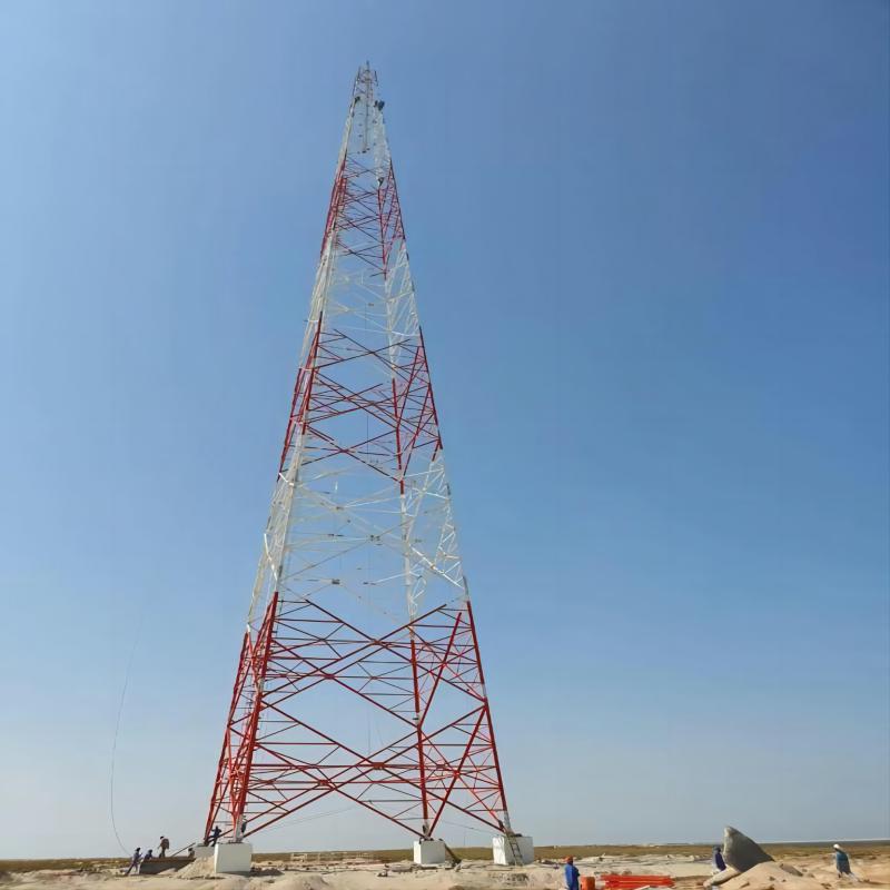 90m 100m 110m 120m 4-Legged Angle Steel Telecommunication Tower