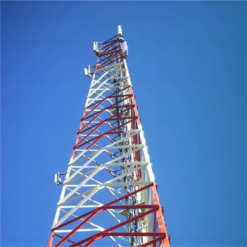 50M 3 Legged Angular Steel Tower for Telecommunication