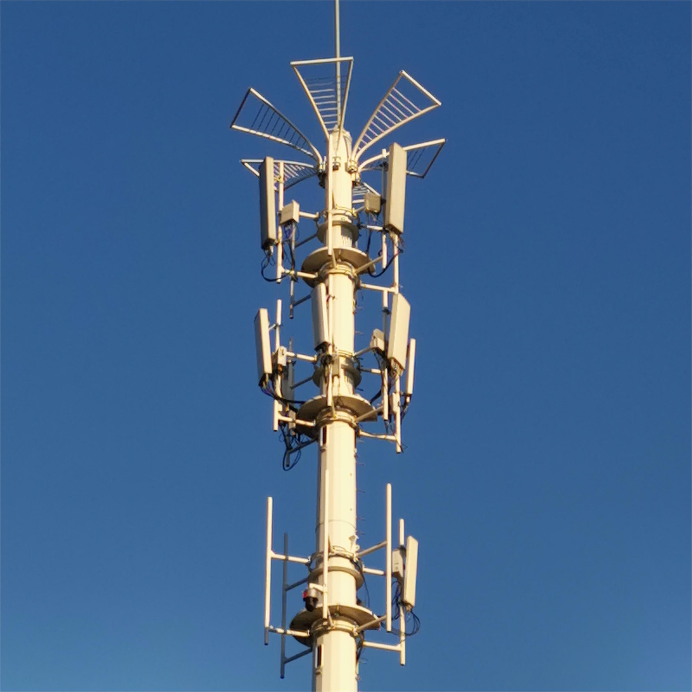 20M Mono Pole Telecommunication Antenna Tower