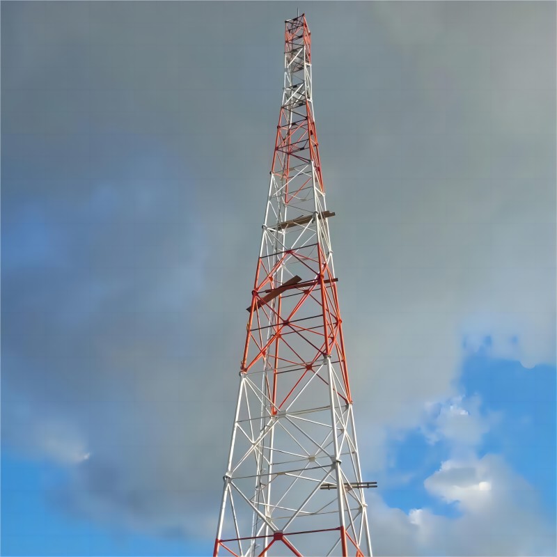 80m 90m 100m Galvanized Tubular Steel Telecommunication Tower