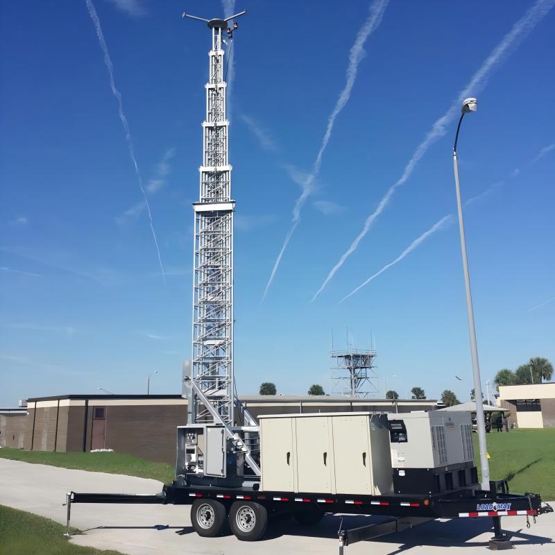 40m Telecommunication Cellular on Wheels ( COW) Mobile Tower