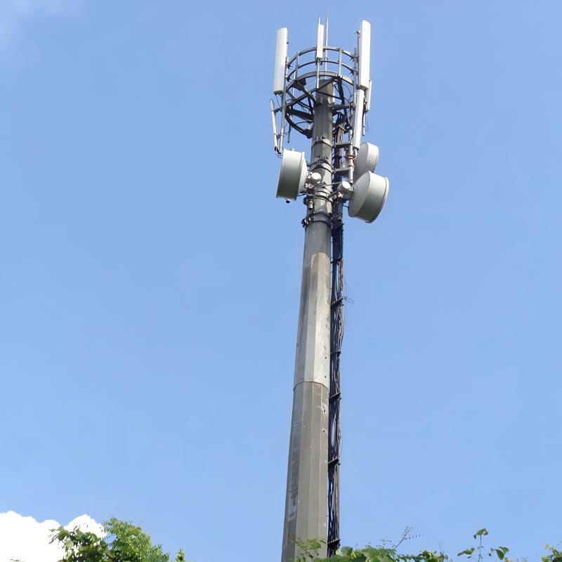 25M Monopole Telecommunication Antenna Tower