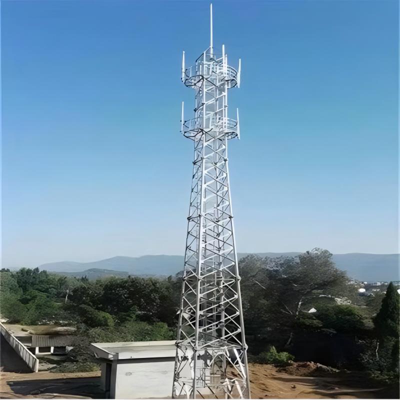 Self Support 4-Legged Tubular Steel Antenna Microwave Tower