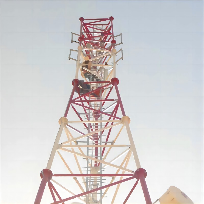 50M 3-Legged Tubular Steel Telecom Tower
