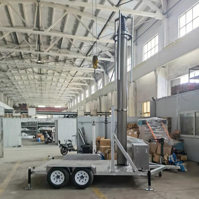 20M Aluminum Alloy Pole Design Mobile Cellular on Wheels
