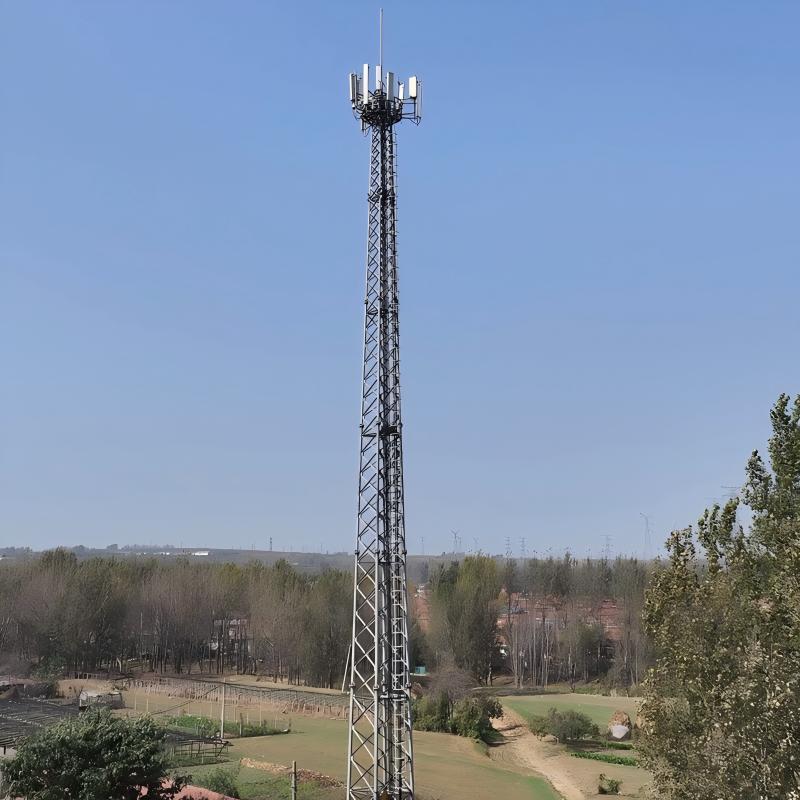 Customized OEM Galvanized 4 Leg Tubular Steel Cell Tower 