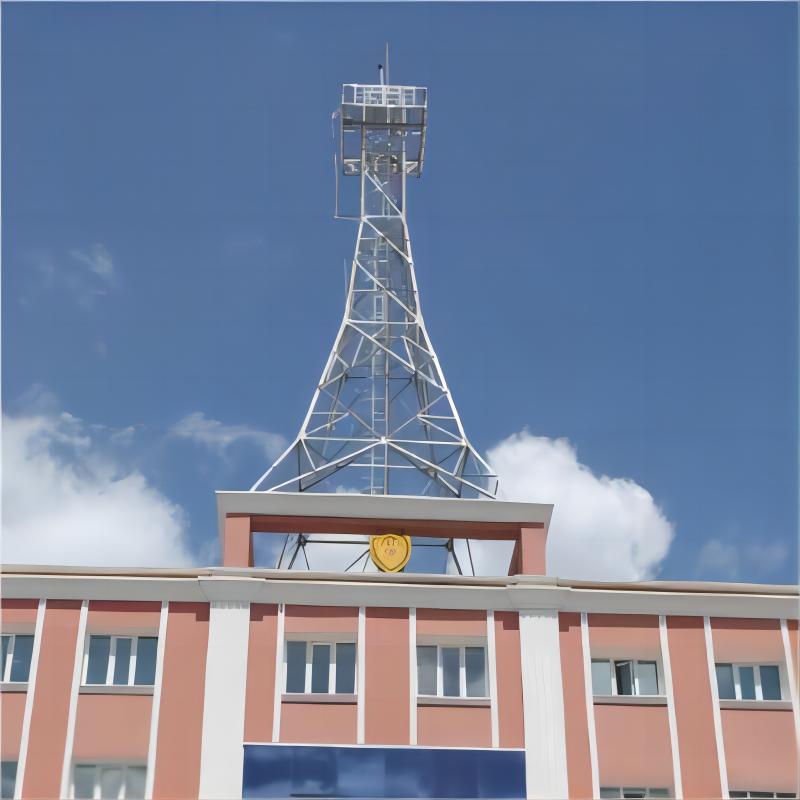 Hot Dip Galvanized Roof-top Telecommunication Antenna Tower