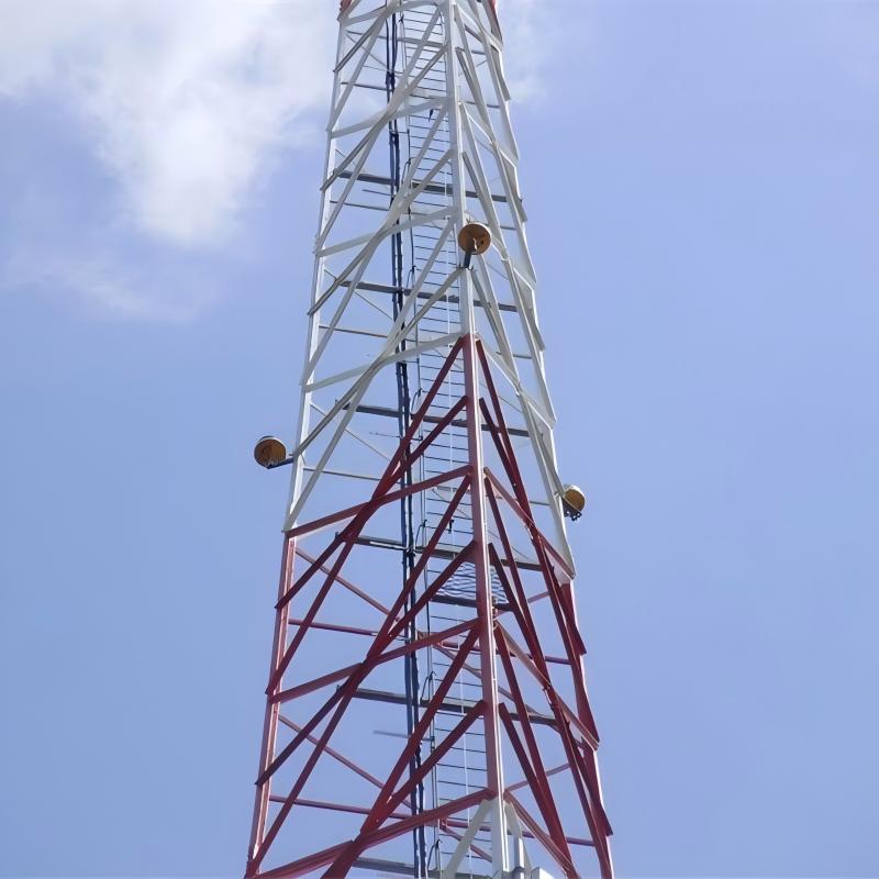 Galvanized Steel 3-Legged Angle Steel Telecom Cell Tower