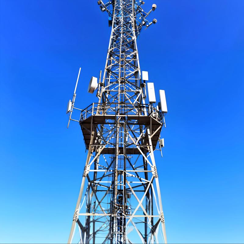 Self Supporting 4 Legged Angle Steel Telecommunication Tower
