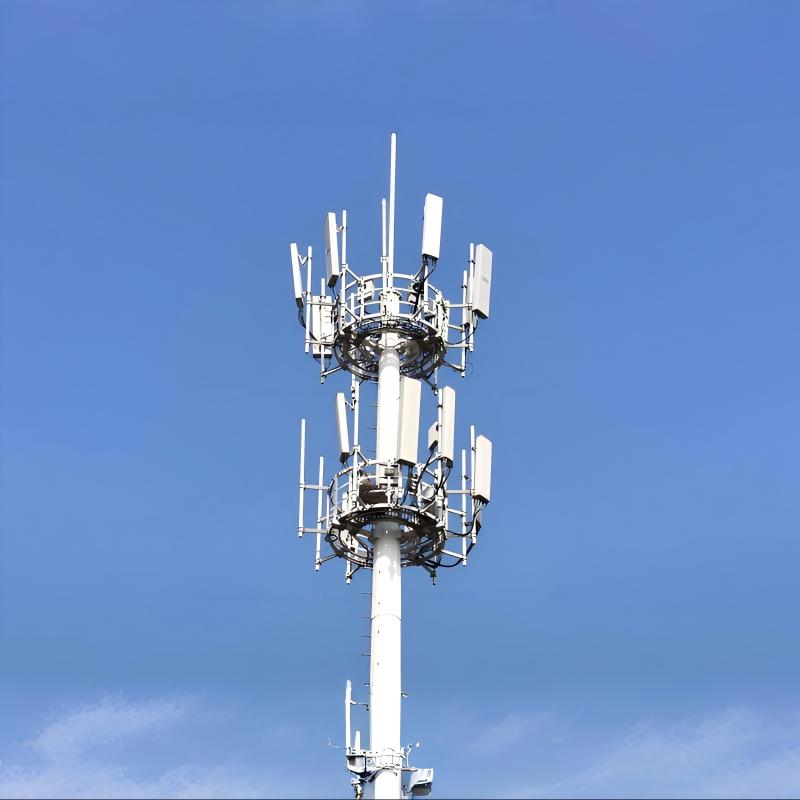 Galvanized Steel Telecommunication Antenna Monopole Tower