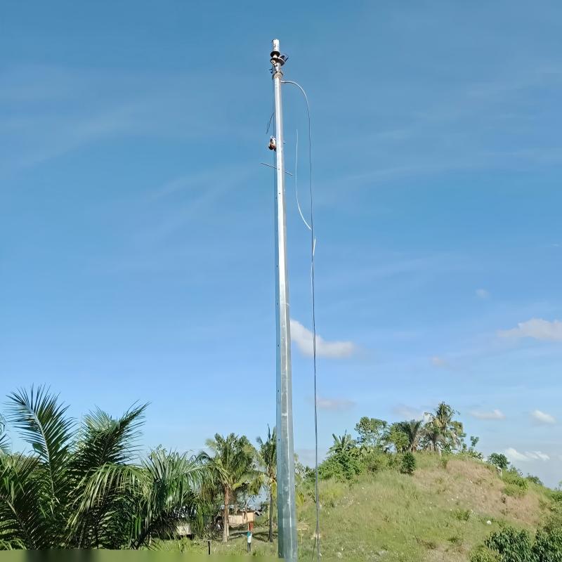 6m 8m 9m 11m 12m Galvanized Octagonal Utility Steel Pole