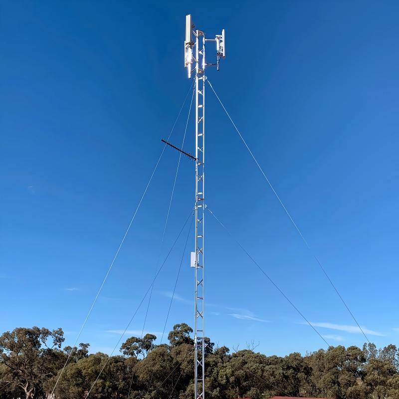 HDG Guyed Mast Wind Measurement or Telecom Antenna Tower