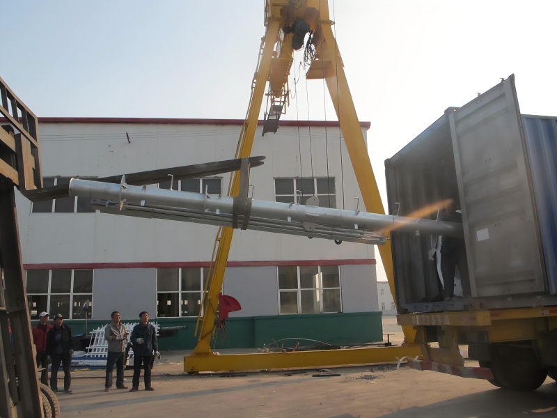 25 Meters Monopole Tower Package and Shipment to UAE