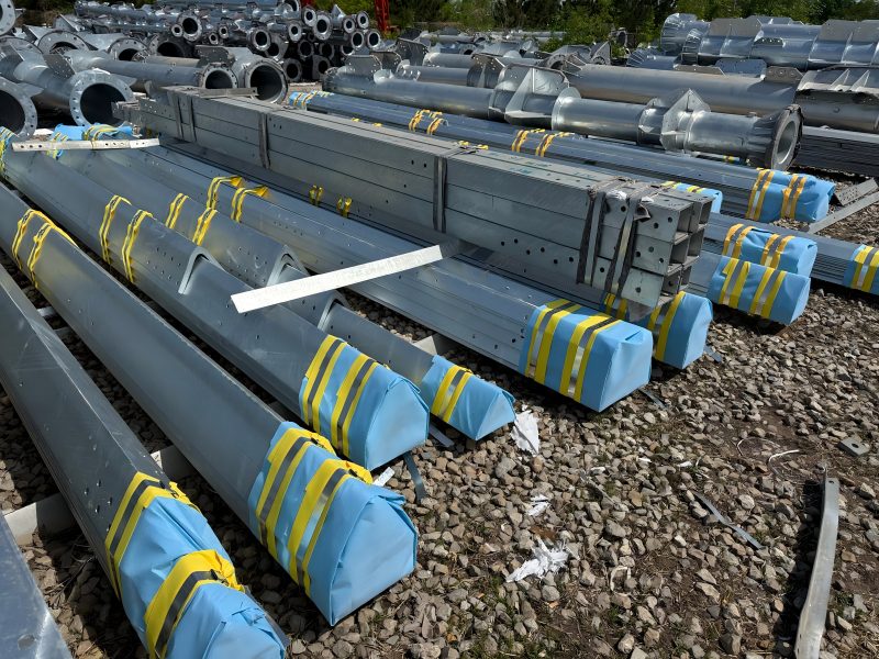 90M 3 Legged Angle Steel Tower Packaged & Ready for Shipment