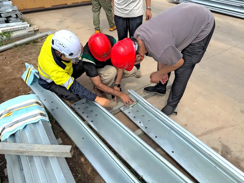 UAE Client's Final Inspection: 60° Angle Steel Tower Pre-shipment Inspection