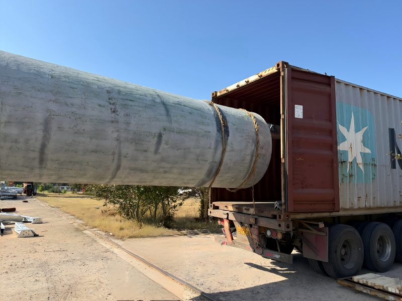 First Lot of 35M 45M Bionic Monopalm and Monopole Shipment to Mauritius